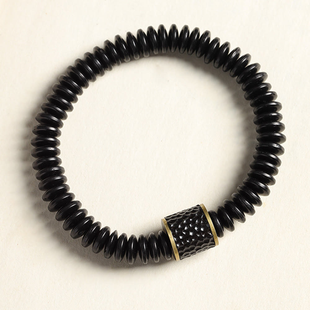 BWOOOH Tibetan Coconut Shell Auspicious Clouds Positive Bracelet