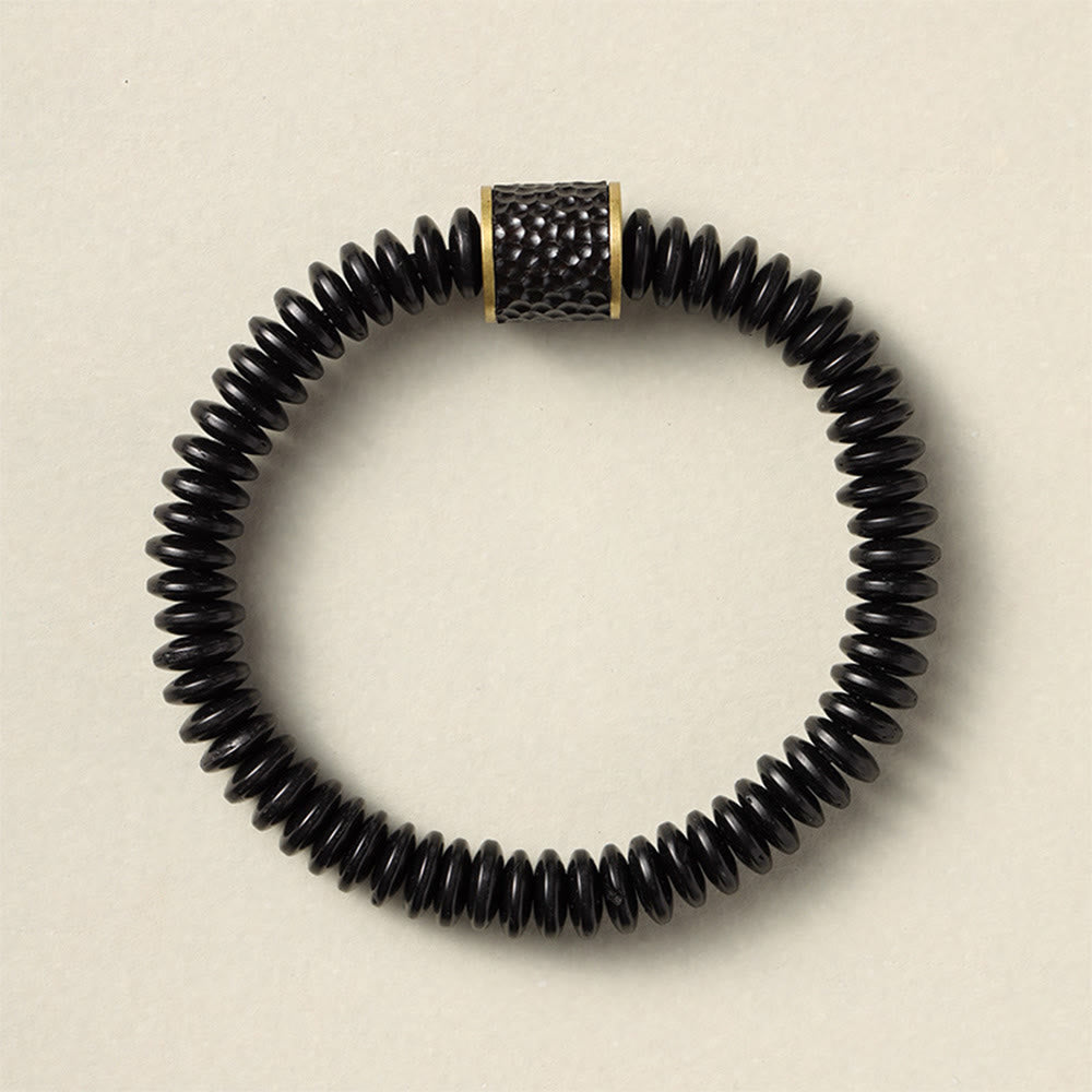 BWOOOH Tibetan Coconut Shell Auspicious Clouds Positive Bracelet