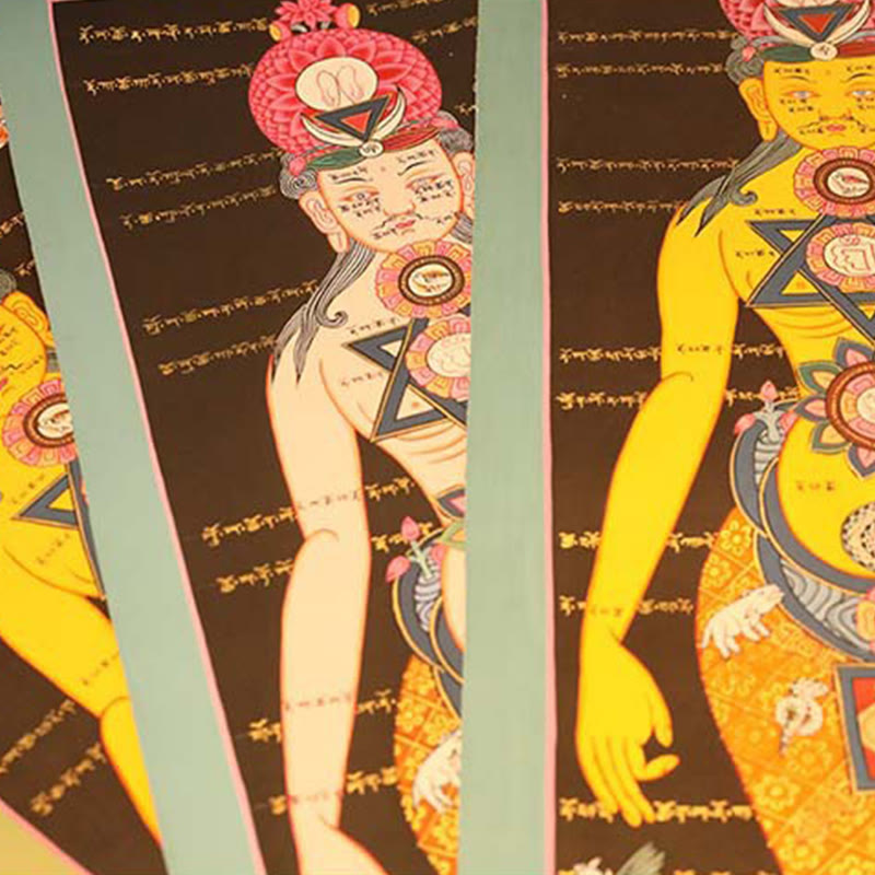 BWOOOH Tibetan thangka Buddhist painting - Tibetan Thangka Painting Healing Ha