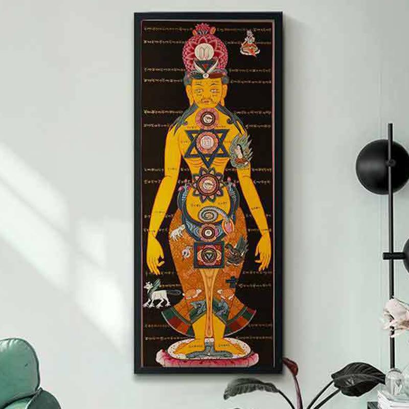 BWOOOH Tibetan thangka Buddhist painting - Tibetan Thangka Painting Healing Ha