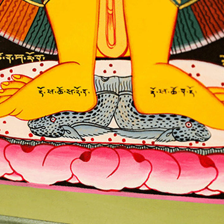 BWOOOH Tibetan thangka Buddhist painting - Tibetan Thangka Painting Healing Ha