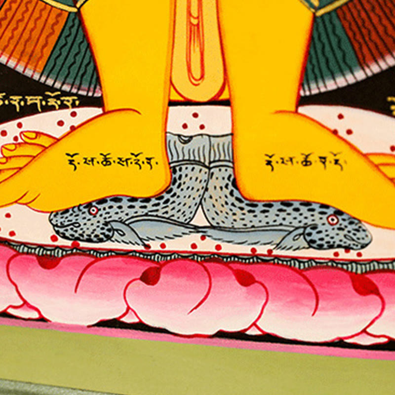 BWOOOH Tibetan thangka Buddhist painting - Tibetan Thangka Painting Healing Ha