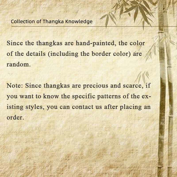 BWOOOH Tibetan thangka Buddhist painting - Tibetan Thangka Painting Om Mani Pa