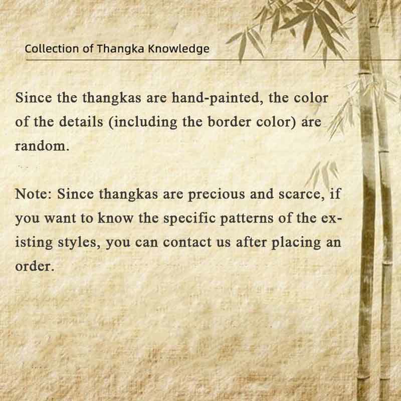 BWOOOH Tibetan thangka Buddhist painting - Tibetan Thangka Painting Om Mani Pa