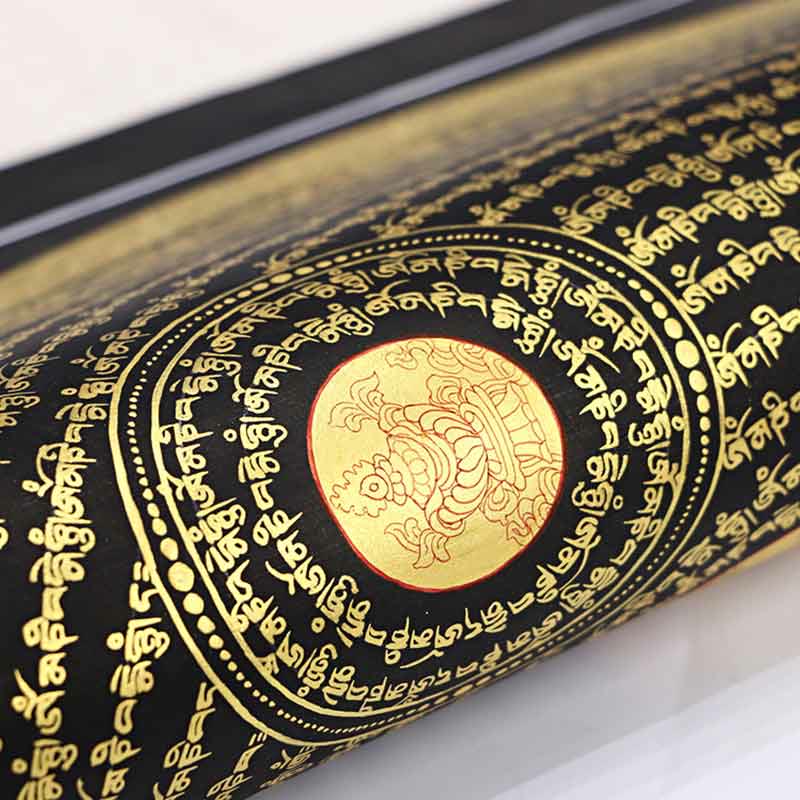 BWOOOH Tibetan thangka Buddhist painting - Tibetan Thangka Painting Om Mani Pa
