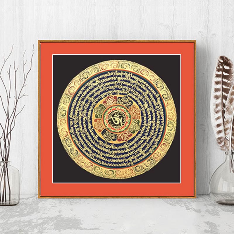 BWOOOH Tibetan thangka Buddhist painting - Tibetan Thangka Painting Six True W