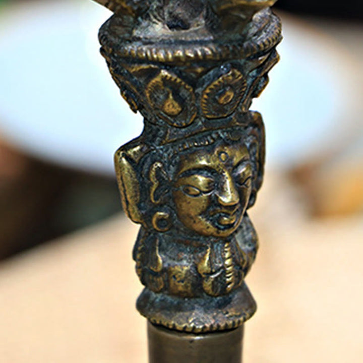 BWOOOH 2Pcs Handmade Tibetan Meditation Bell and Vajra Do