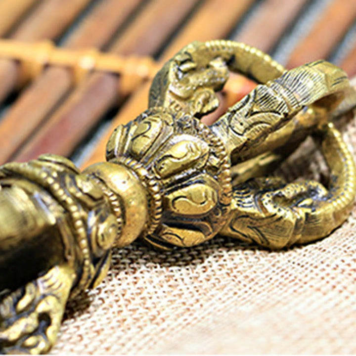 BWOOOH 2Pcs Handmade Tibetan Meditation Bell and Vajra Do