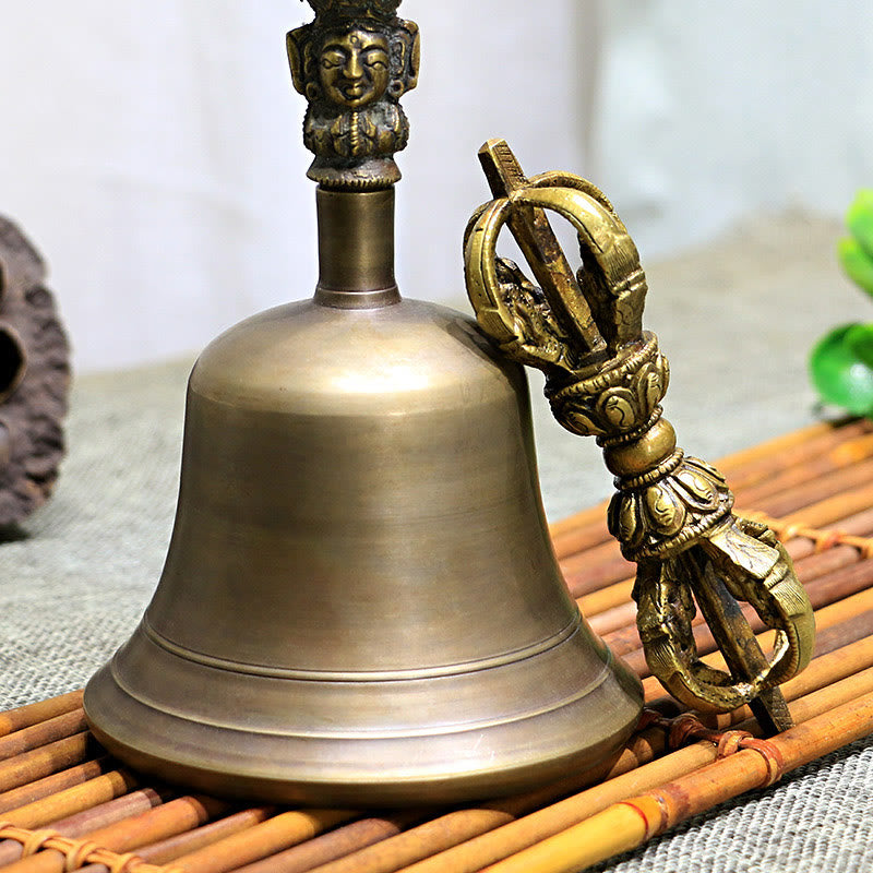 BWOOOH 2Pcs Handmade Tibetan Meditation Bell and Vajra Do