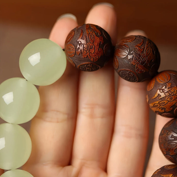 BWOOOH "Wishing You Wealth and Protection" Sappan Wood Br