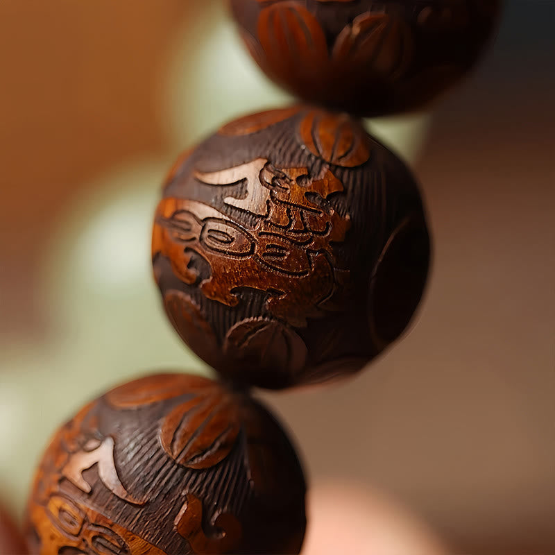 BWOOOH "Wishing You Wealth and Protection" Sappan Wood Br
