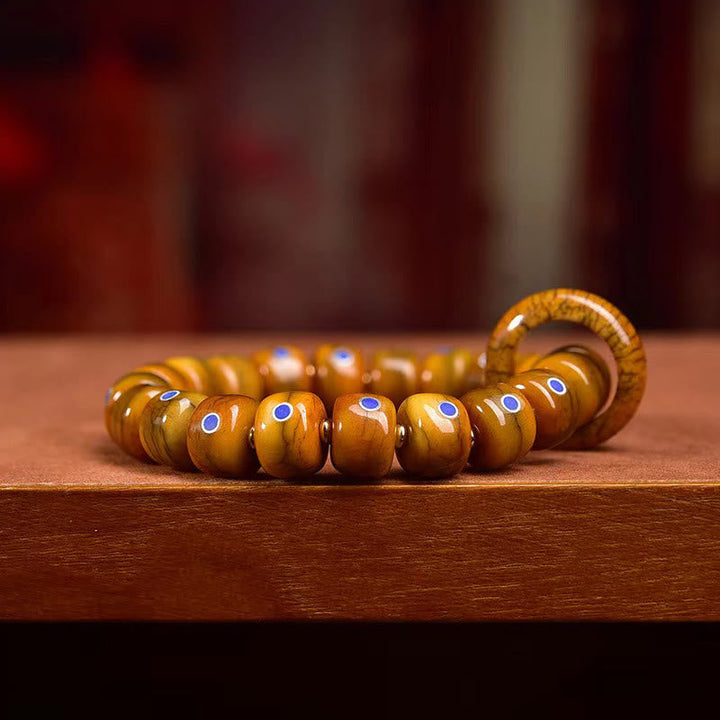 BWOOOH Vintage Tibetan Bone Beads Lazurite Balance Braided Rope Bracelet