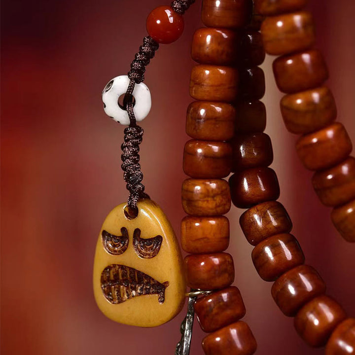 Buddha Stones Tibet 108 Beads Bone Beads Dzi Bead Strength Mala