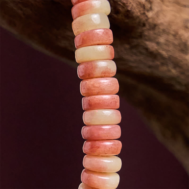 BWOOOH Natural Tibetan Camel Bone Purple Blood Beads Keep Away Evil Spirits Bracelet