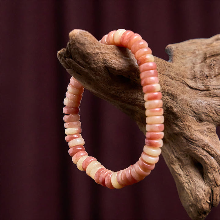 BWOOOH Natural Tibetan Camel Bone Purple Blood Beads Keep Away Evil Spirits Bracelet