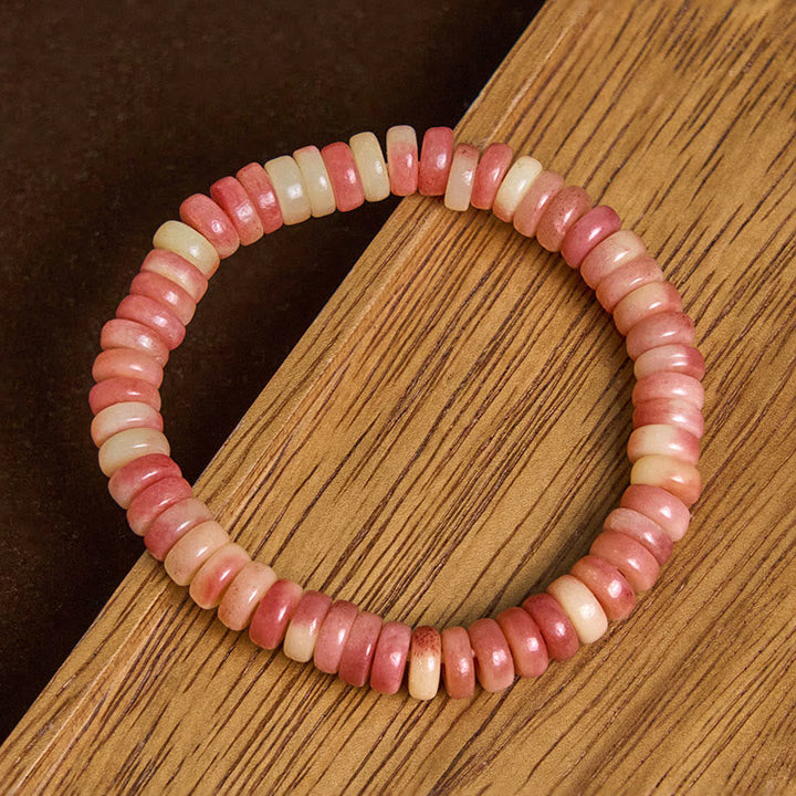 BWOOOH Natural Tibetan Camel Bone Purple Blood Beads Keep Away Evil Spirits Bracelet
