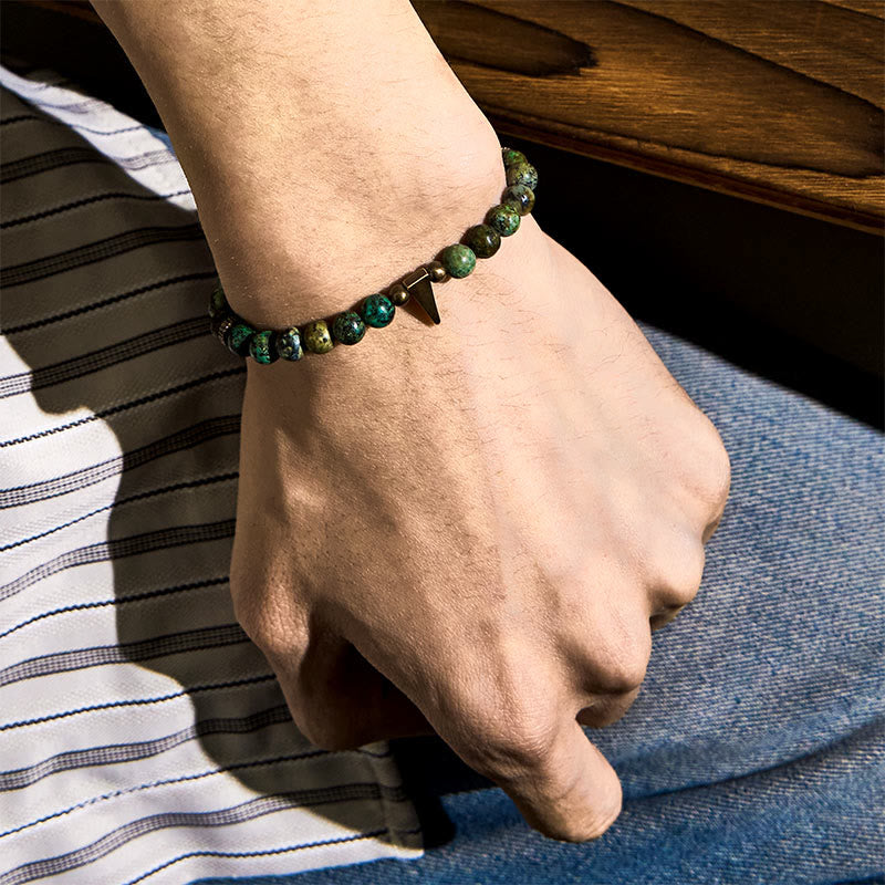 BWOOOH Vintage Distressed Design Turquoise Copper Balance Bracelet