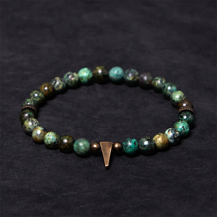BWOOOH Vintage Distressed Design Turquoise Copper Balance Bracelet