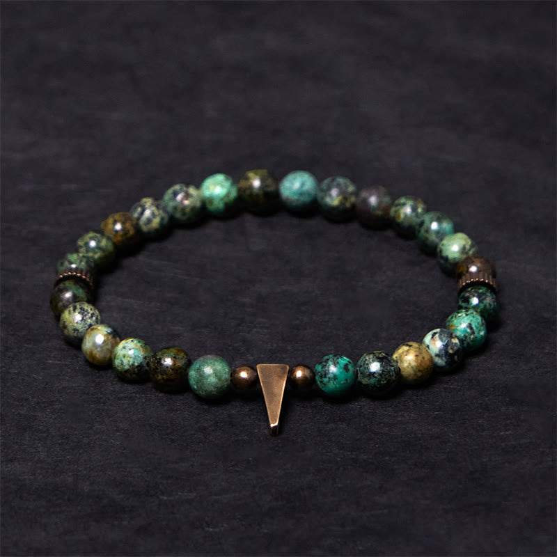 BWOOOH Vintage Distressed Design Turquoise Copper Balance Bracelet