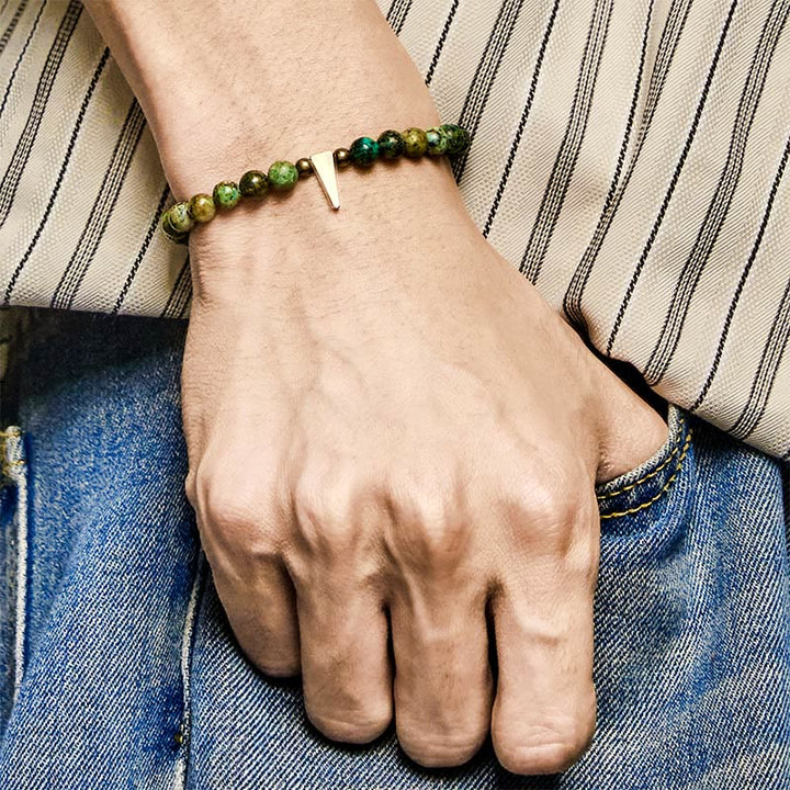 BWOOOH Vintage Distressed Design Turquoise Copper Balance Bracelet