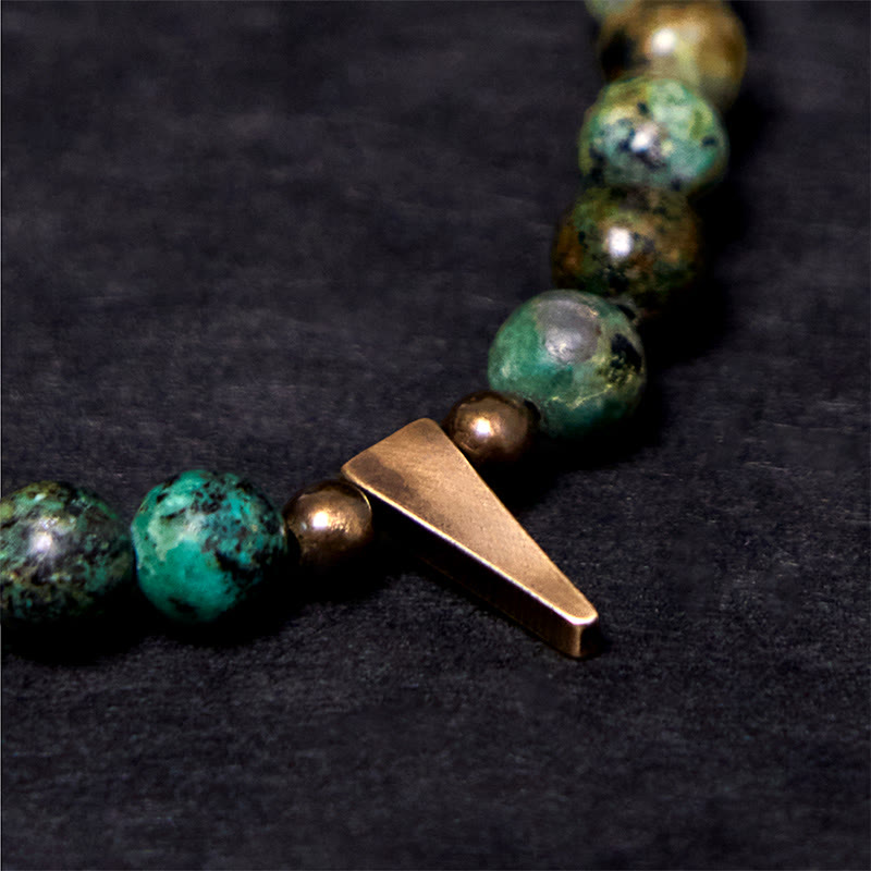 BWOOOH Vintage Distressed Design Turquoise Copper Balance Bracelet