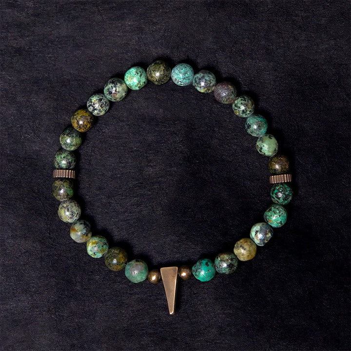 BWOOOH Vintage Distressed Design Turquoise Copper Balance Bracelet
