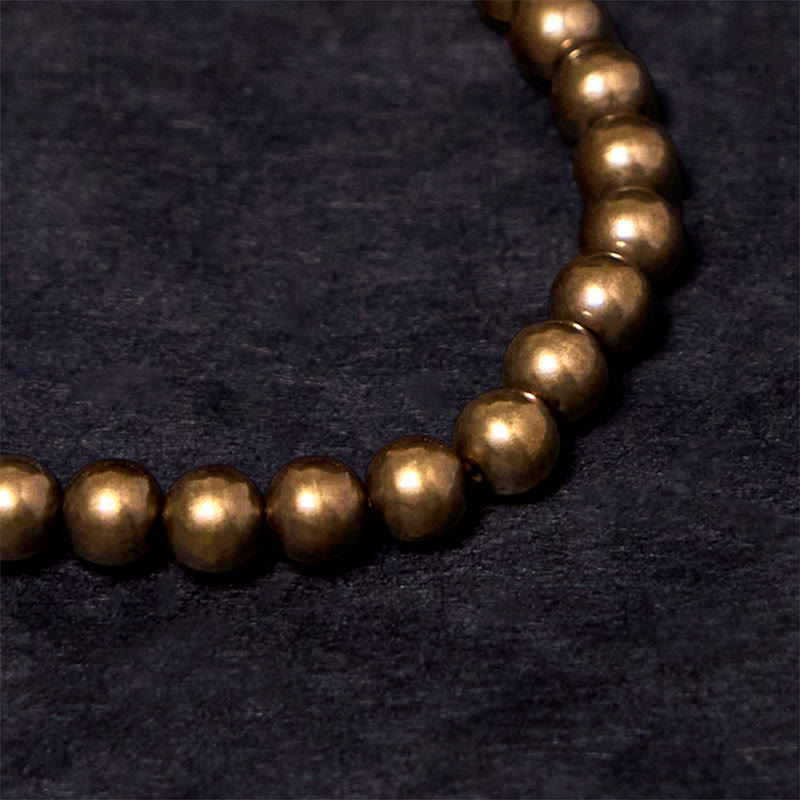 BWOOOH Retro Pure Copper Brass Luck Bracelet