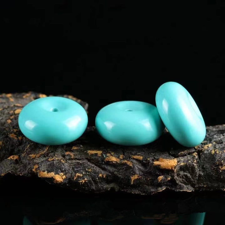 BWOOOH Turquoise Peace Buckle Rope Balance Necklace Pendant