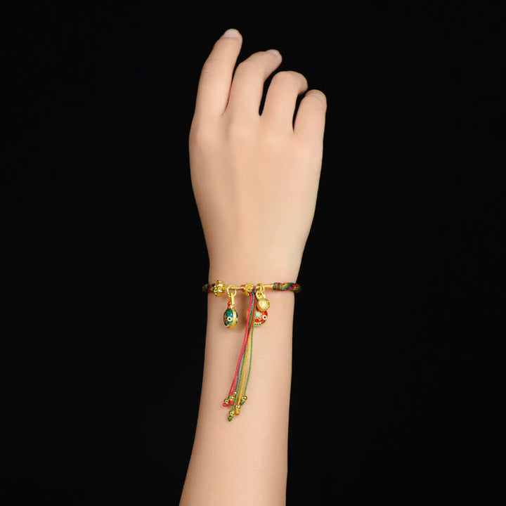 BWOOOH Tibet Gold Swallowing Beast Family Luck Knot Braid