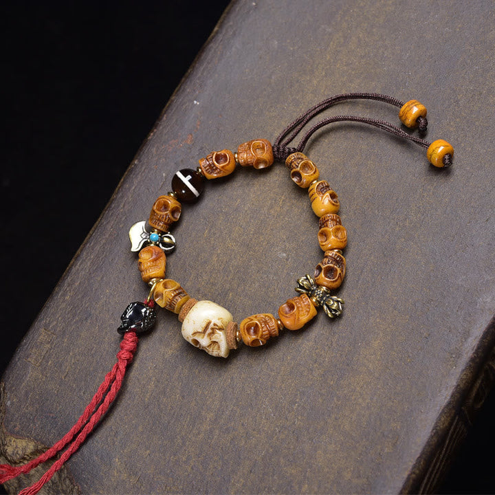 Buddha Stones Tibet Bone Beads Coconut Shell The Lord of the Corpse Forest Happiness Bracelet