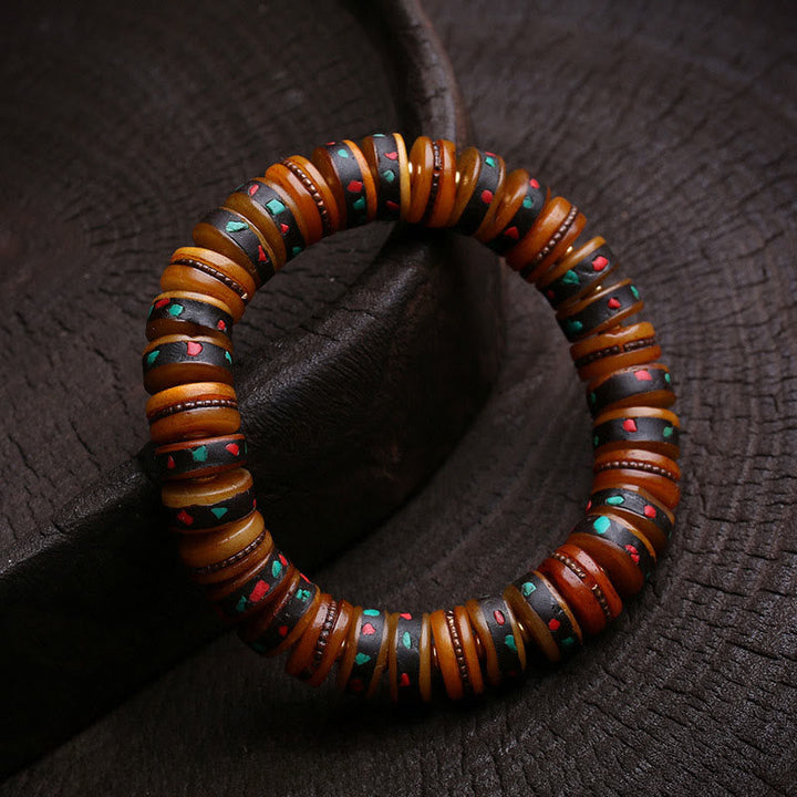 Buddha Stones Tibet Bone Beads The Lord Of The Corpse Forest Reminders of Our Impermanence Bracelet