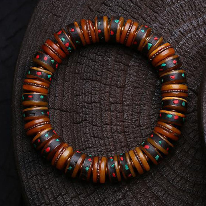 Buddha Stones Tibet Bone Beads The Lord Of The Corpse Forest Reminders of Our Impermanence Bracelet