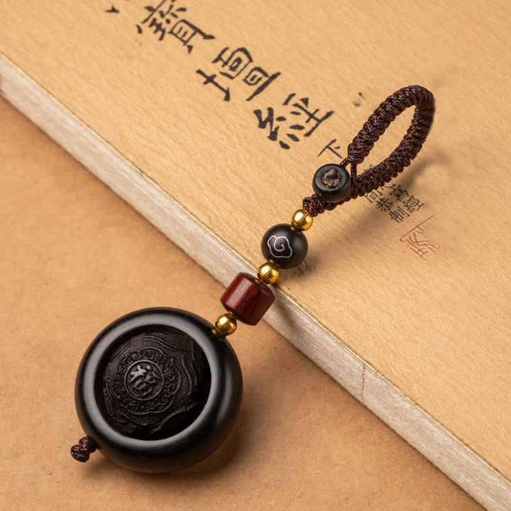 BWOOOH Tibetan Small Leaf Red Sandalwood Ebony Luck Prote