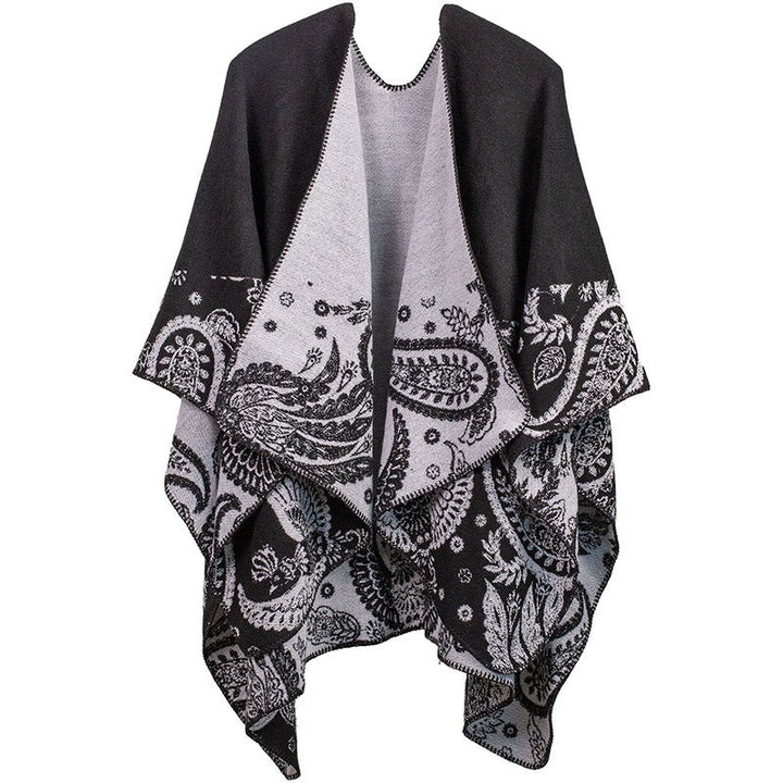 Buddha Stones Fall Winter Tibetan Paisley Pattern Shawl Thermal Cozy Unisex Scarf Wrap