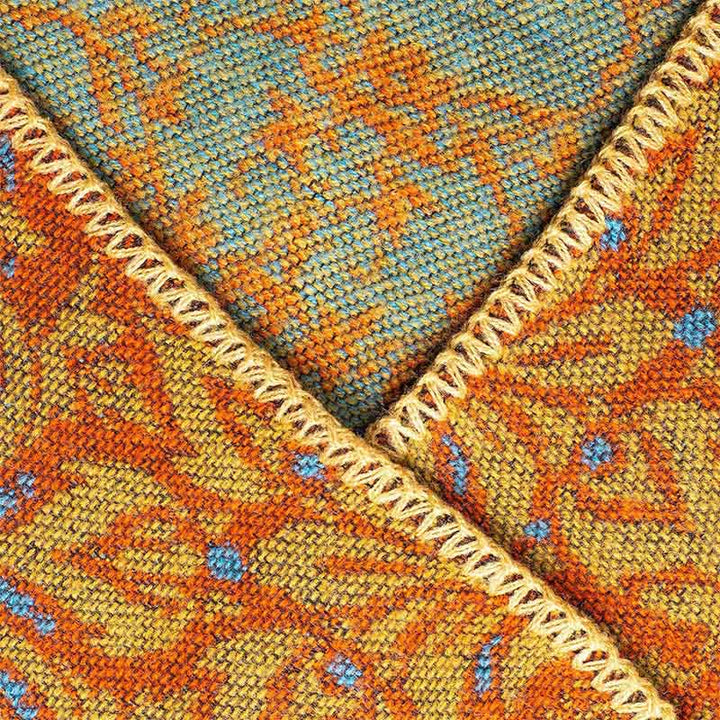 Buddha Stones Tibetan Color Contrast Design Paisley Floral Pattern Cozy Scarf Unisex Shawl