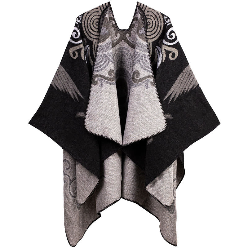 BWOOOH Tibetan Open Front Auspicious Cloud Crane Pattern 