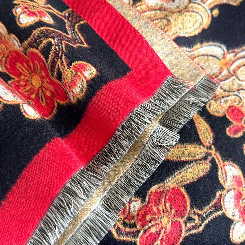BWOOOH Winter Crane Plum Blossom Auspicious Clouds Patter