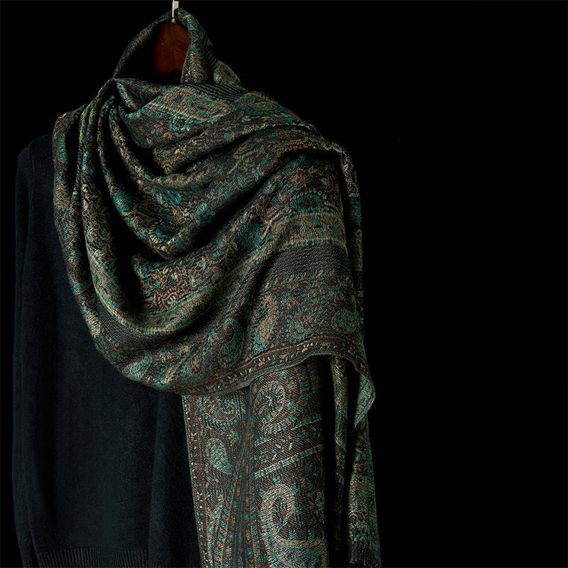BWOOOH Spring Green Cashew Flower Geometric Stripes Patte
