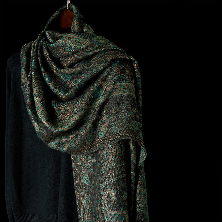 BWOOOH Spring Green Cashew Flower Geometric Stripes Patte
