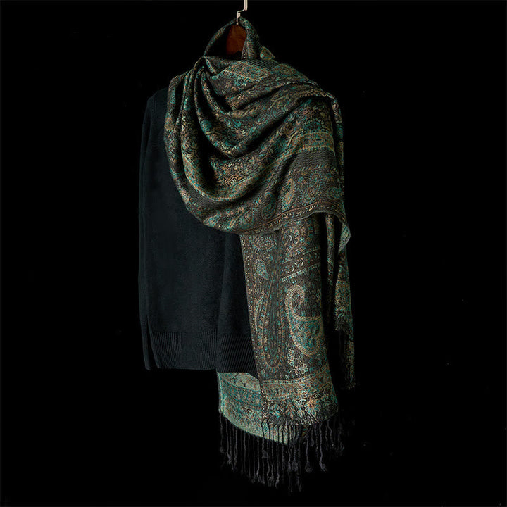BWOOOH Spring Green Cashew Flower Geometric Stripes Patte