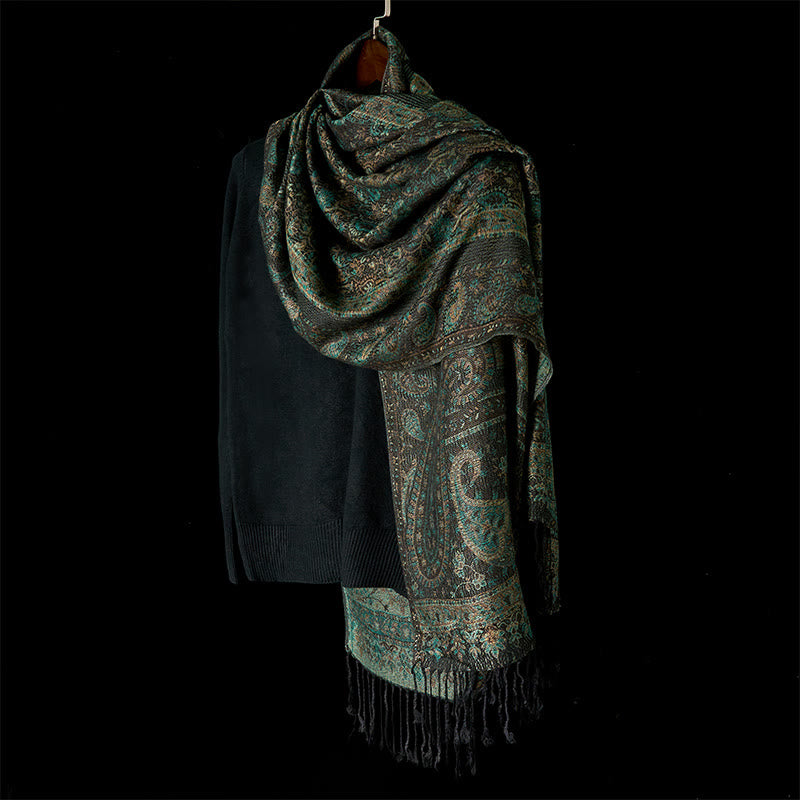 BWOOOH Spring Green Cashew Flower Geometric Stripes Patte