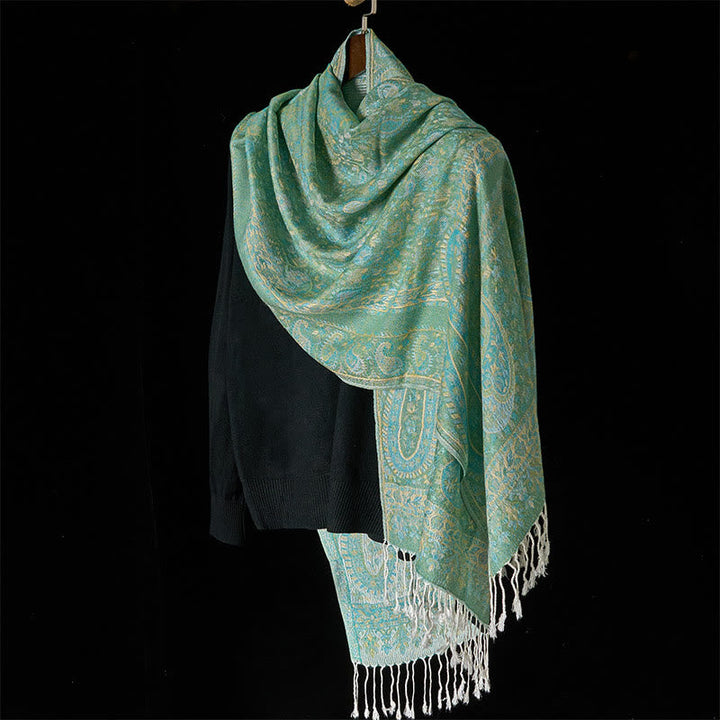BWOOOH Spring Green Cashew Flower Geometric Stripes Patte