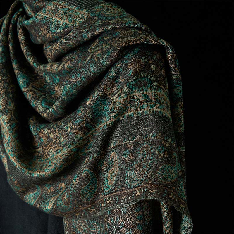 BWOOOH Spring Green Cashew Flower Geometric Stripes Patte