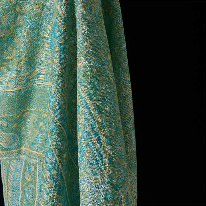 BWOOOH Spring Green Cashew Flower Geometric Stripes Patte