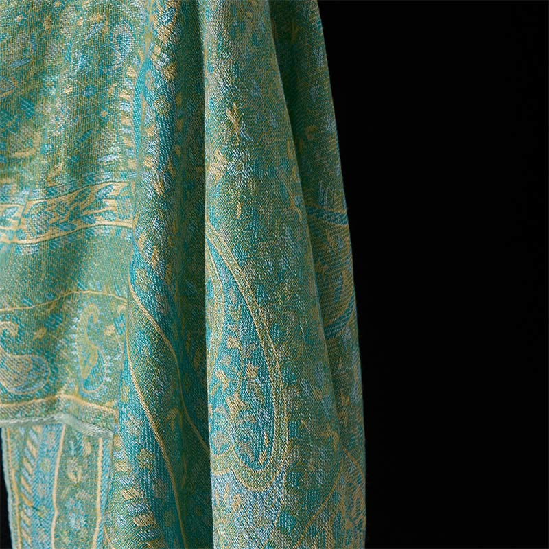 BWOOOH Spring Green Cashew Flower Geometric Stripes Patte