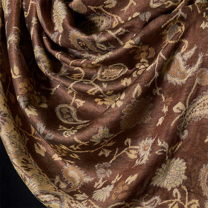 Buddha Stones Spring Cashew Flower Floral Pattern Tassel Soft Scarf Shawl
