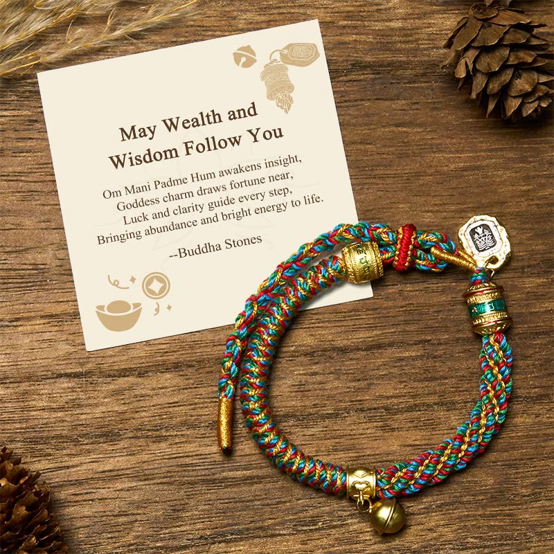 BWOOOH "May Wealth and Wisdom Follow You" String Bracelet