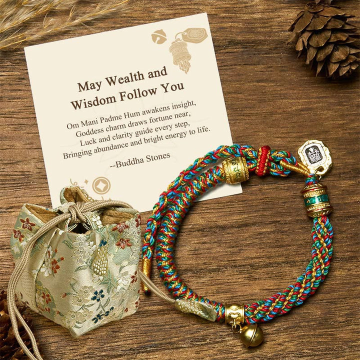 BWOOOH "May Wealth and Wisdom Follow You" String Bracelet