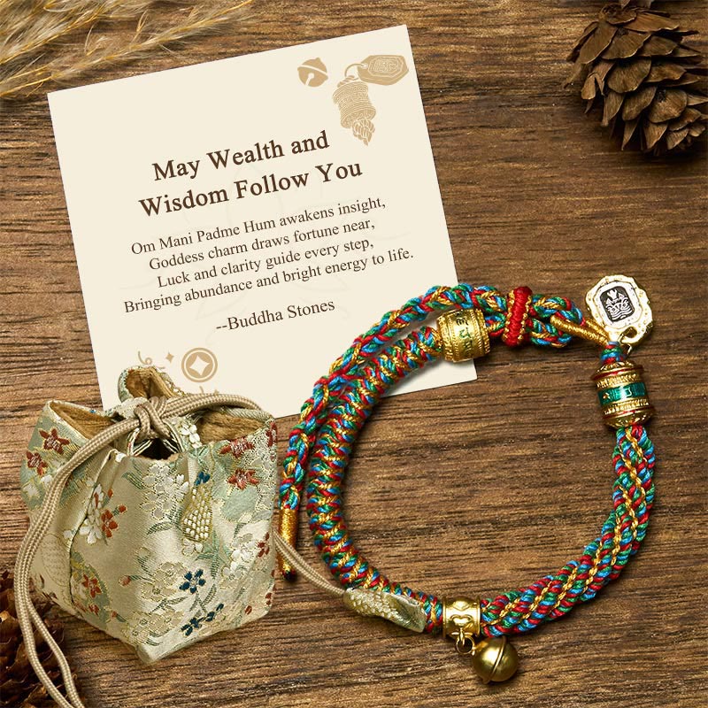 BWOOOH "May Wealth and Wisdom Follow You" String Bracelet