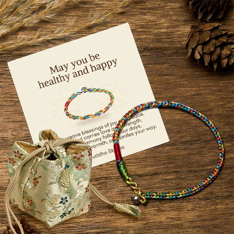 BWOOOH "May you be healthy and happy" Lucky Multicolored 